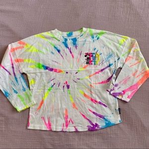 NWT Walt Disney World Disney Parks Neon Tie Dye Spirit Jersey youth XL